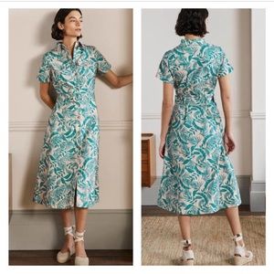 Boden Tropical Shirt Dress 4